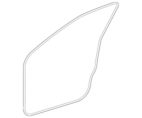 Rear left door seal for Mercedes GLS-class X166 13-19