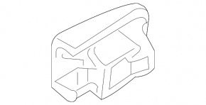 Nissan Leaf 11-12 rear left door handle plug