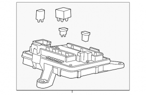Chevrolet Camaro 16-2.0 dash fuse box