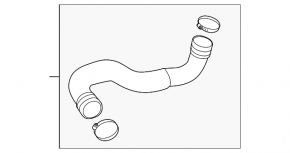 Right lower intercooler pipe for Audi A4 B8 08-16 2.0T