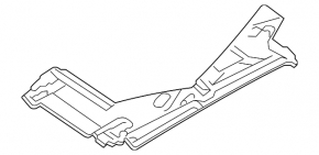 Underbody protection rear right Audi A4 B9 17-