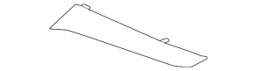 Left Subaru Impreza 15-16 chrome grille molding