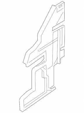 Right radiator deflector Nissan Altima 16-18 halogen