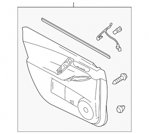 Front right door panel for Mazda3 MPS 09-11