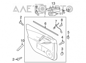 Front right door panel for Mazda3 MPS 09-11