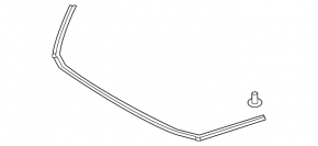 Front hood seal Mazda 3 19- on the bumper