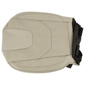 Ford Edge 15-24 passenger seat cushion upholstery, gray leather, perforated, heated, ventilated, needs cleaning, scratches