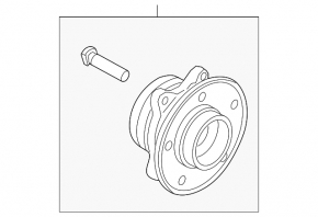 Front left hub Ford Explorer 20-24 AWD