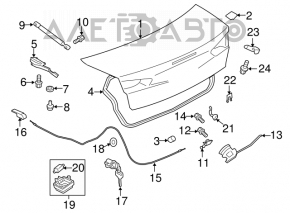 Mitsubishi Galant 2012 trunk light