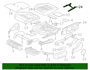 Driver's seat longitudinal adjustment motor for Jaguar F-Pace X761 17-20 with bracket, rusty, working