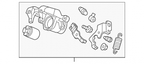 Rear left caliper Chevrolet Malibu 16-
