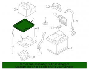 Plastic battery tray for Nissan Ariya 23-25