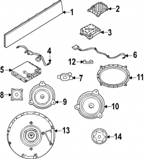 Front left door speaker for Nissan Rogue 2021-2026