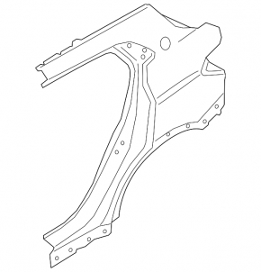 Quarter wing rear right BMW X2 F39 18-23