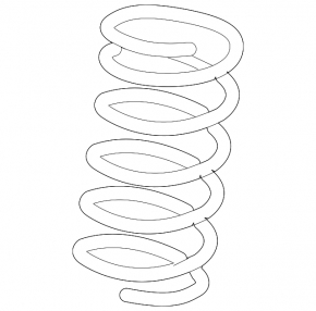 Rear left spring Lexus IS250 IS350 06-13 AWD