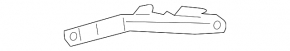 Rear bumper mount under the right light Toyota Rav4 19-