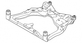 Front subframe Nissan Murano 25-26