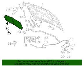 VW Passat B8 16-19 USA Hood Insulation