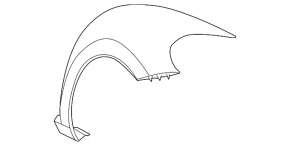 Rear left wing VW Beetle 12-19