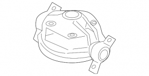Shock absorber support rear left Audi Q7 4L 10-15