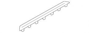 Insert door sill trim front left VW Touareg 11-17 structure beige
