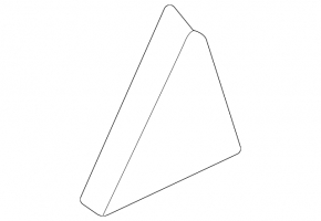 Triangle door trim rear left Kia Niro 17-22 internal, black