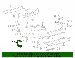 BLIND SPOT MONITOR bracket left Toyota Avalon 13-18