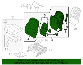 Hyundai Tucson 19-21 passenger seat without airbag, manual, black cloth, for cleaning