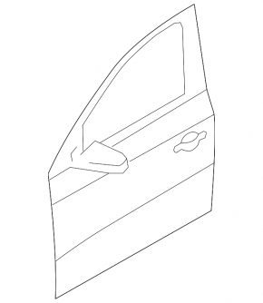 Door assembly front left Audi Q5 8R 09-17