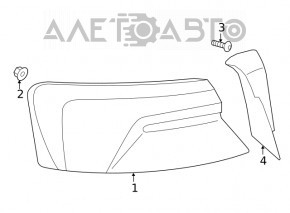 Outer wing light right Audi A5 F5 17-19