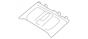Subaru Forester 2025-2026 front upper center console trim, gray, 2 pieces