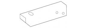 Front bumper reinforcement bracket right Mercedes GLA 14-20