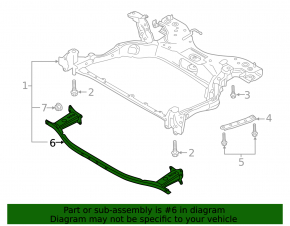 Front subframe reinforcement Mazda 3 19-