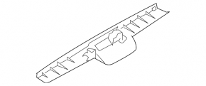 Upper trunk lid trim for Mazda3 03-09 HB