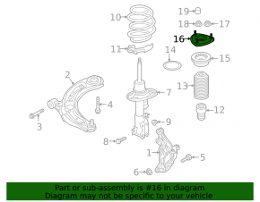 Front left shock absorber support Mazda MX-30 22-26