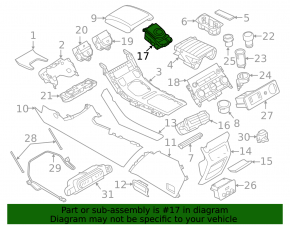 Land Rover Range Rover Evoque 12-18 Shift Washer