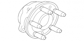 Front left wheel hub for Land Rover Range Rover Velar 18-20