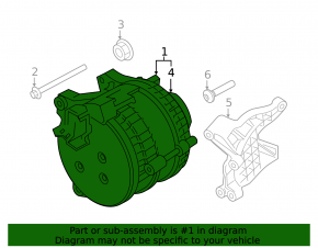 Porsche Panamera 17-23 2.9, 3.0 Alternator