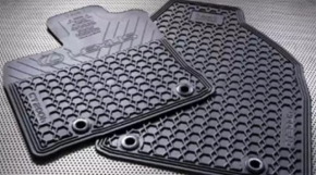 Floor mat front left Lexus CT200h 11-17 black rubber