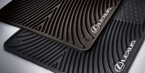 Floor mat front left Lexus CT200h 11-17 black rubber