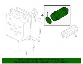 Oil filter housing for automatic transmission VW Jetta 19- TSX DSG 7 speed