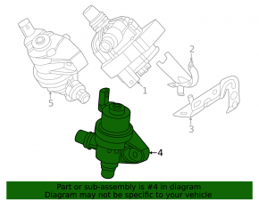 Additional coolant pump for BMW X1 U11 24-26 xDrive28i