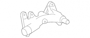 Cooling system flange Lexus RX350 10-15