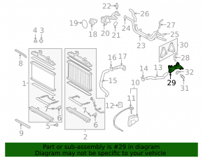 Cooling system flange Lexus RX350 10-15