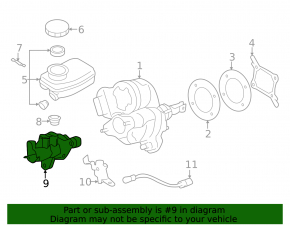 Subaru Outback 23-25 brake master cylinder