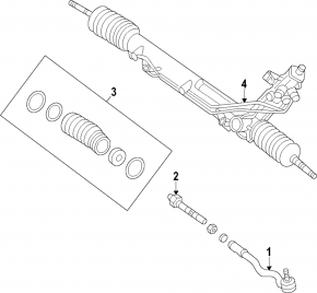 BMW X5 F15 14-18 Power Steering Rack, Without Tie Rods