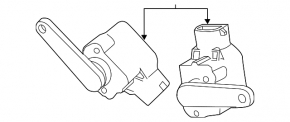 Rear body tilt sensor BMW 5 F10 14-16