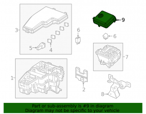 Honda Insight 19-22 small underhood fuse box