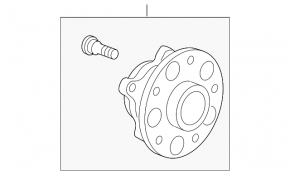 Rear left hub Honda Accord 13-17 hybrid GSP