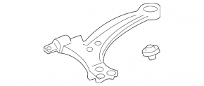 Lower control arm, front left, Toyota Avalon 2012